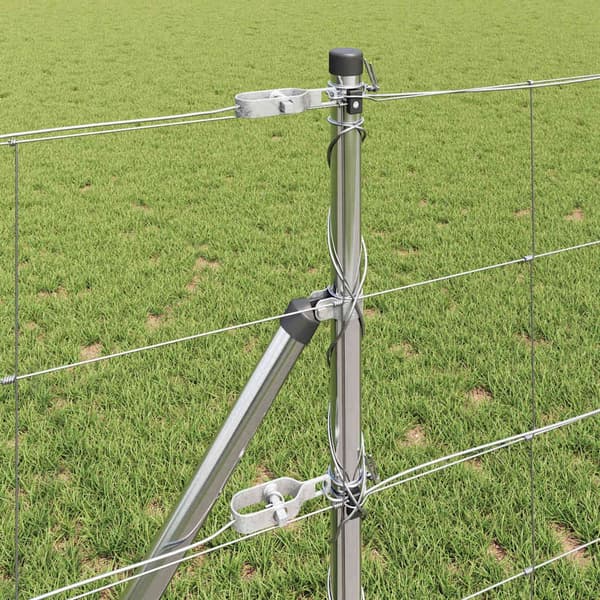 vidaXL Stängselstolpe Galvaniserad 100 x 0,8 m Stål