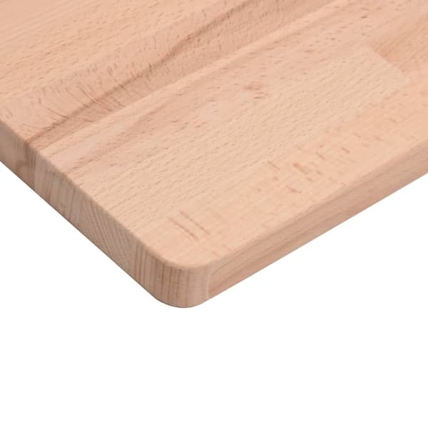 vidaXL Bordplate 100x60x1,5 cm rektangulær heltre bøketre