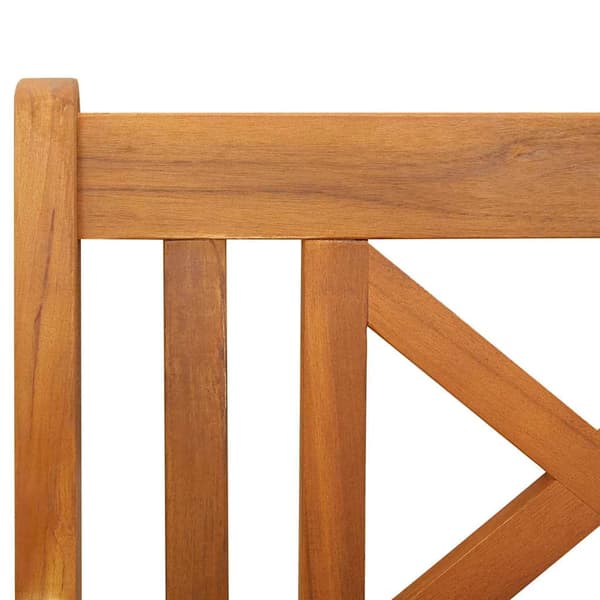 vidaXL Hagebenk Brun 220 x 56 x 90 cm Solid akasietre