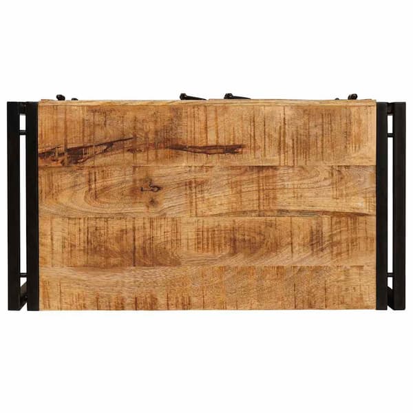 vidaXL Nattbordskap Brun 66 x 35 x 76 cm Solid rug mango tre