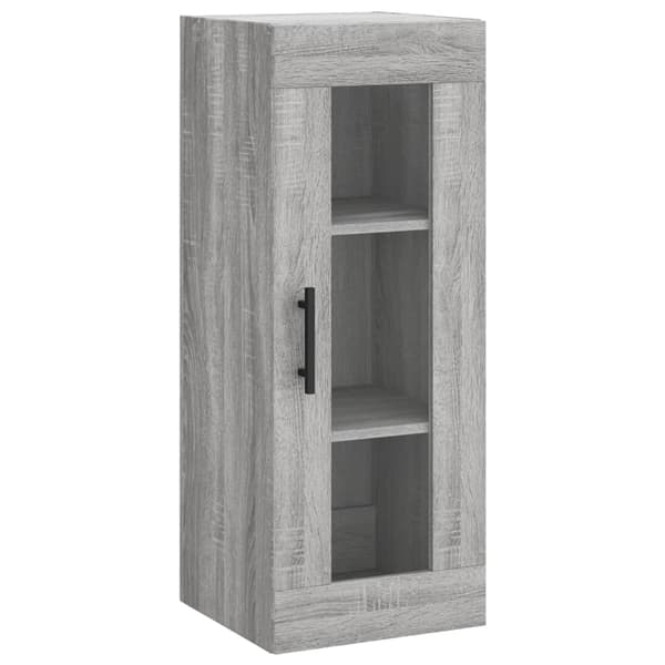 vidaXL Highboard grå sonoma 34,5x34x180 cm konstruert tre