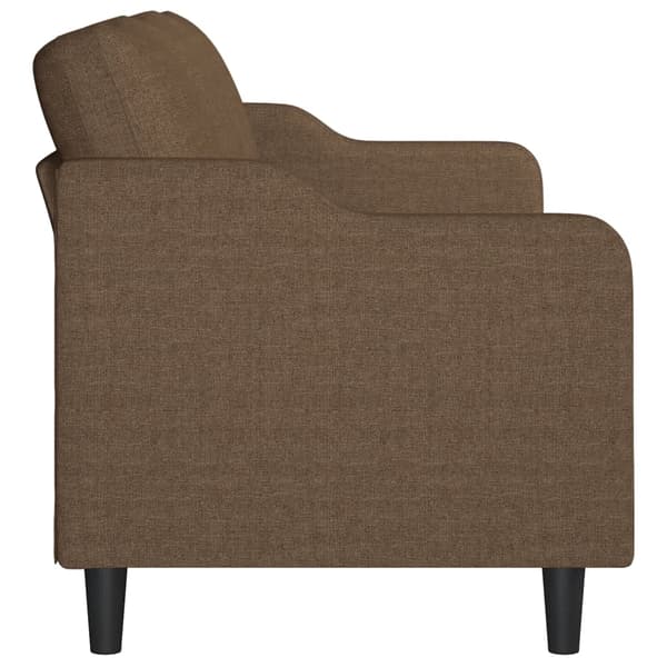 vidaXL 3-sitssoffa brun 180 cm tyg