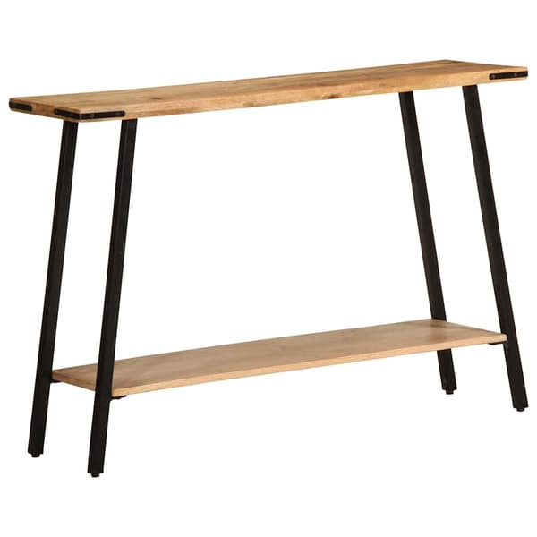 vidaXL Konsollbord 110x30x75 cm grovt heltre mango