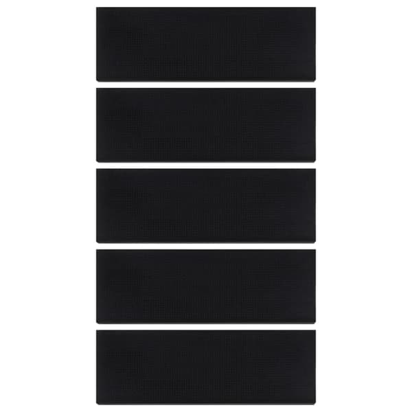vidaXL Trappstegsmattor 5 st 25x75 cm gummi