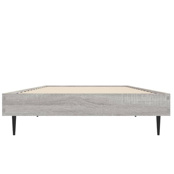 vidaXL Sengeramme grå sonoma 75x190 cm konstruert tre