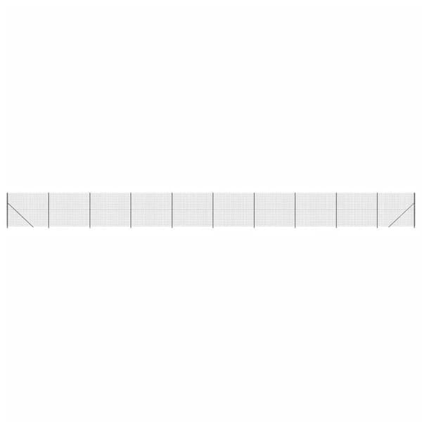 vidaXL Nettinggjerde med flens antrasitt 1,4x25 m