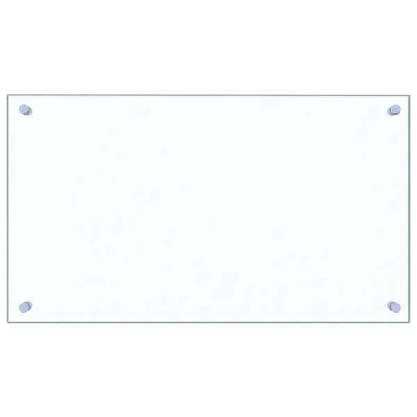 vidaXL Stänkskydd 2 st transparent 70x40 cm härdat glas