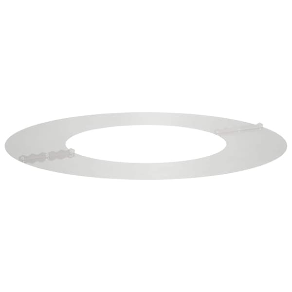 vidaXL passende for Flat Tre Ring sølv Ø40 / 70 cm Rustfritt stål