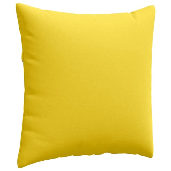 vidaXL Soffkuddar 2 st Ljusgul 80 x 80 cm tyg