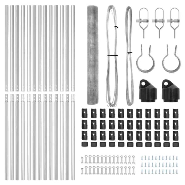 vidaXL Stängselstolpe Silver