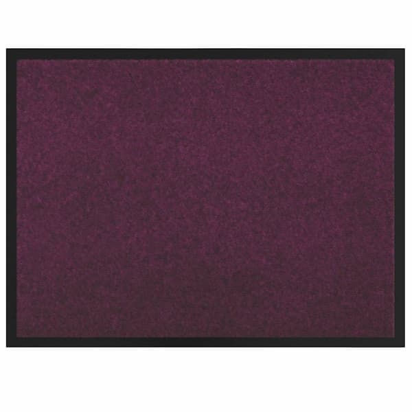 vidaXL Dørmatte Bordeaux 60 x 40 x 1.2 cm Teddy-stoff