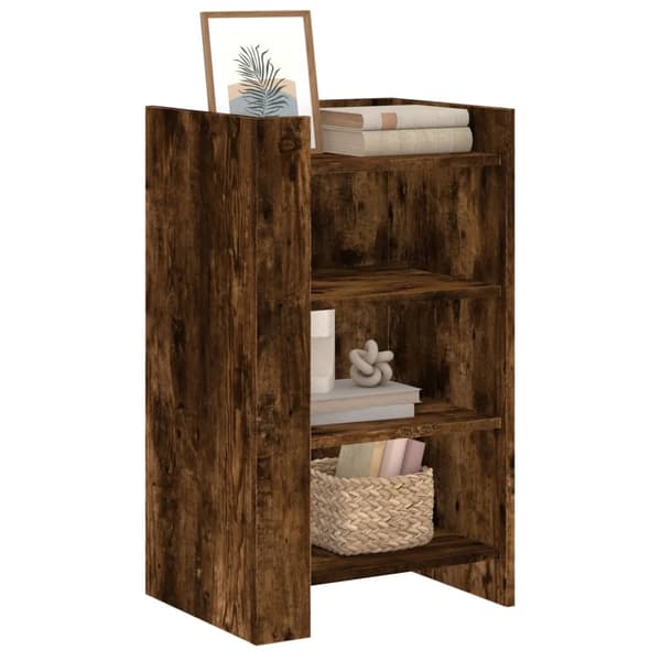 vidaXL Skjenk røkt eik 45x35x75 cm konstruert tre