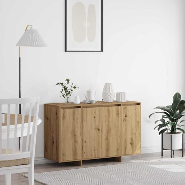 vidaXL Serviesskap artisan eik 120 x 41 x 75 cm Konstruert tre