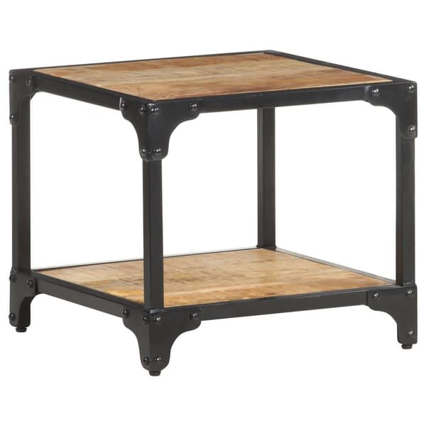 vidaXL Sofabord 40x40x36 cm grov heltre mango change2