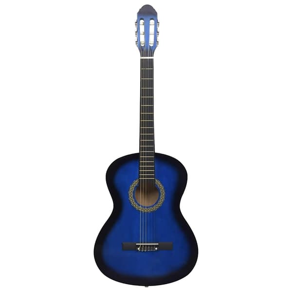 vidaXL Klassisk gitarr 12 delar blå 4/4 39
