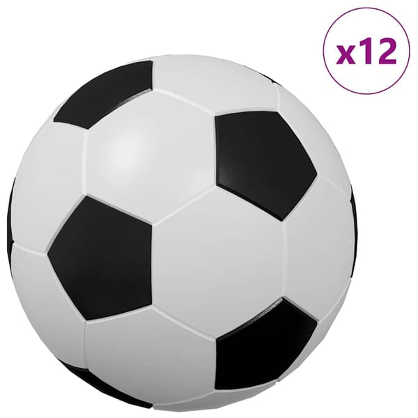 vidaXL Bordsfotbollar 12 st Vit 3,6 x 3,6 cm Polypropen