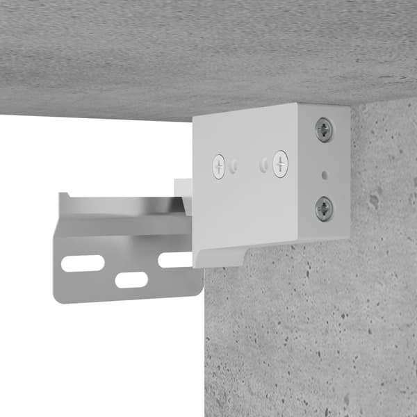 vidaXL Tvättställsunderskåp med underskåp betonggrå