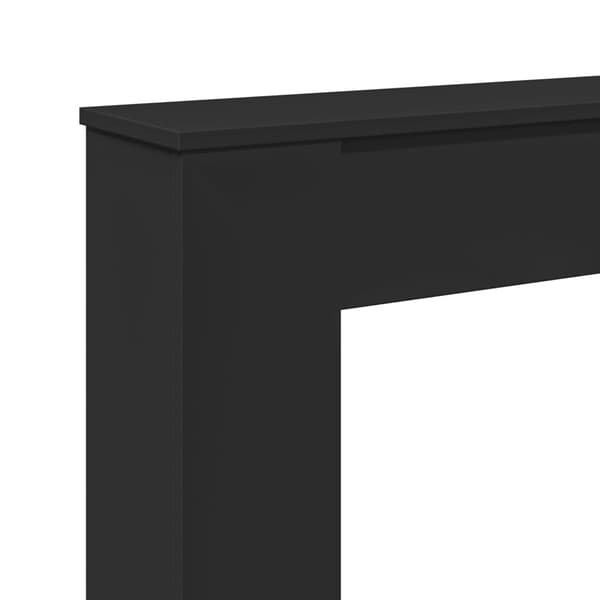 vidaXL Spiselkrans svart 100x20x100 cm konstruerat trä