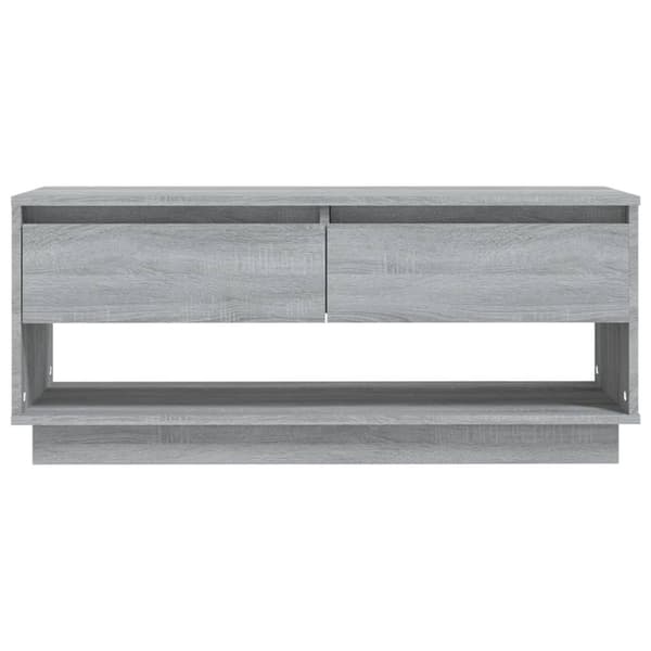 vidaXL TV-benk grå sonoma eik 102x41x44 cm sponplate