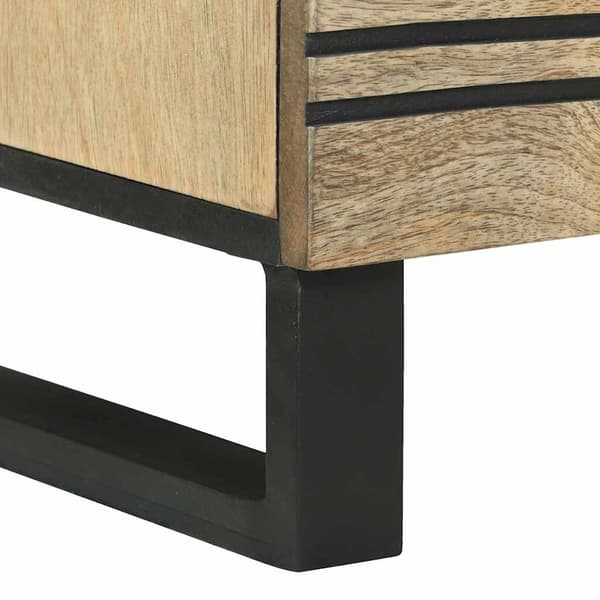 vidaXL Sideboard Brun 80 x 33 x 75 cm heltre mango