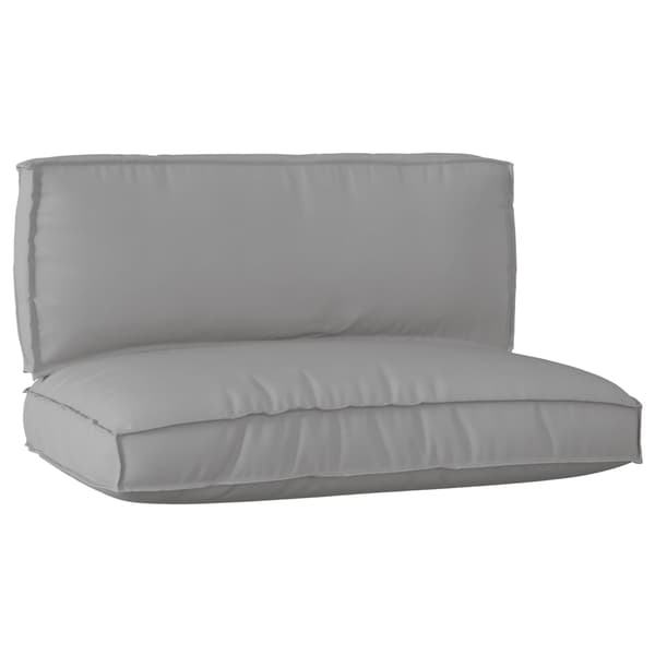 vidaXL Pallkuddset 2 pcs Grå Oxford Tyg