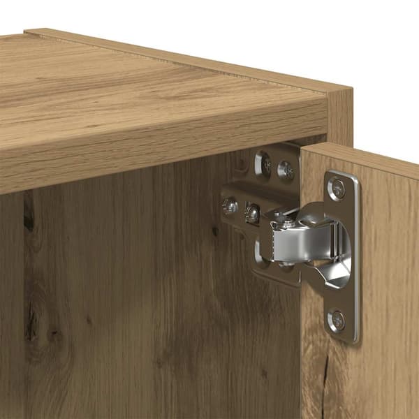 vidaXL Bokhylle artisan eik 40x24x52 cm konstruert tre