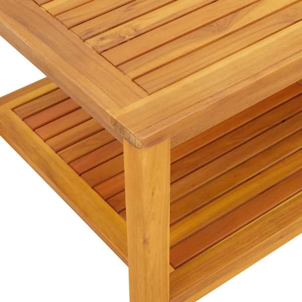 vidaXL Sidetabell Brun 90 x 50 x 45 cm Solid akasietre