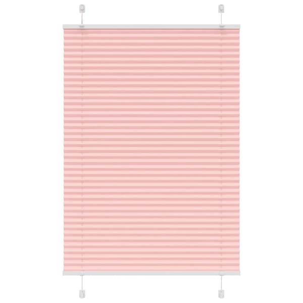 vidaXL plisségardin Rosa 90x150 cm Stoff Bredde 89,4 cm Polyester