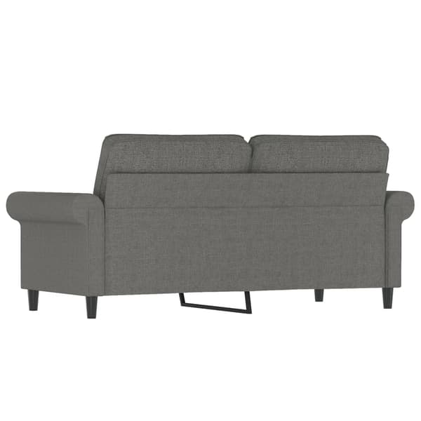 vidaXL Soffa 2-sits mörkgrå 140 cm tyg