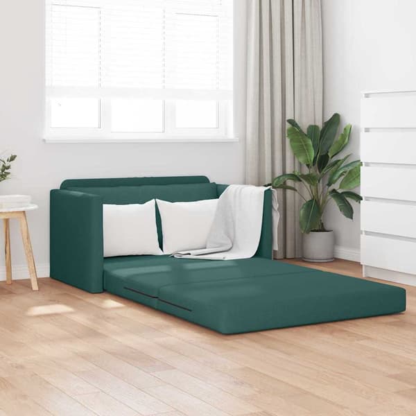 vidaXL Soffsäng 110cm Mörkgrön tyg