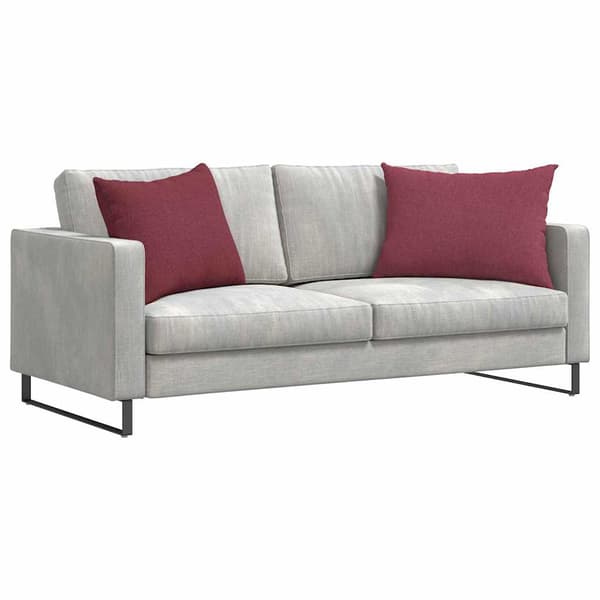 vidaXL Soffkuddar 2 st Vinröd 70 x 50 cm tyg
