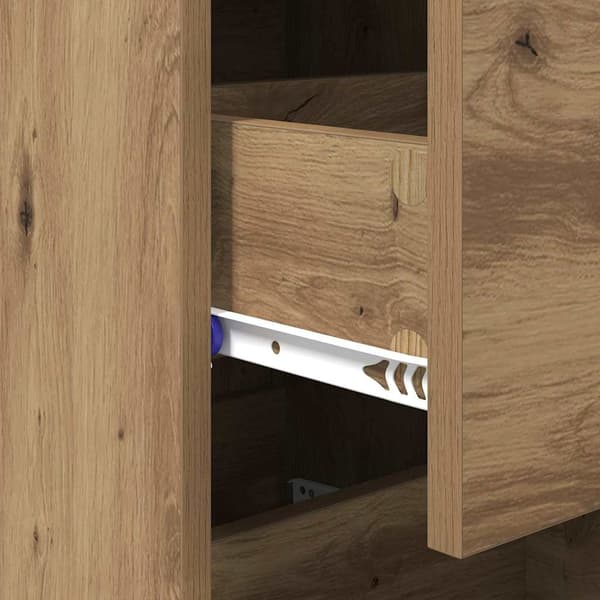 vidaXL Serviesskap artisan eik 34 x 34.5 x 90 cm Konstruert tre