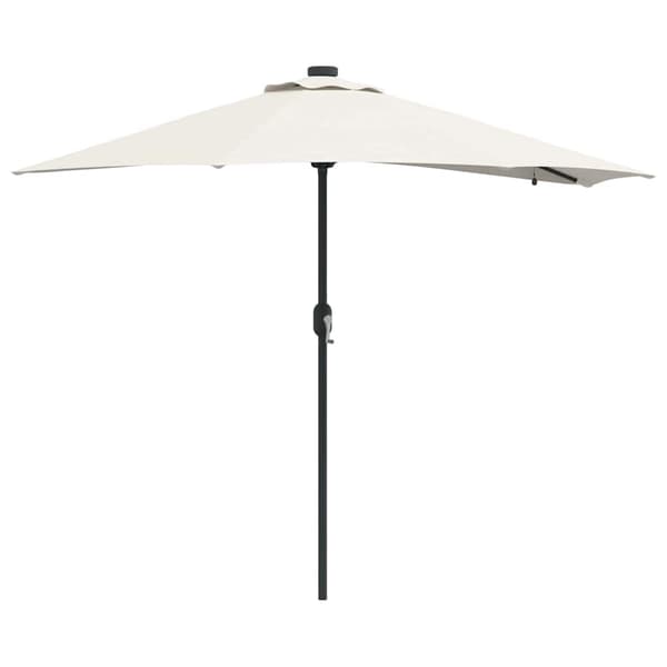 vidaXL Hageparasol sand 294 x 150 x 223 cm Polyester og stål