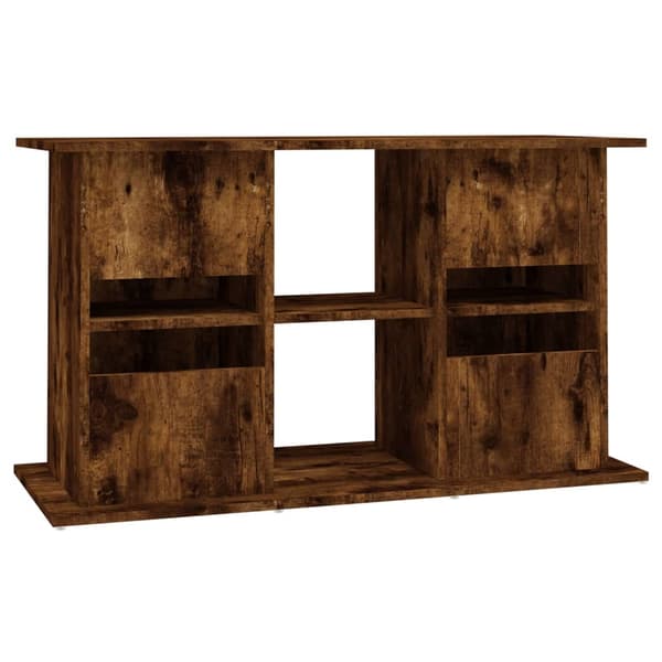 vidaXL Akvariumstativ røkt eik 101x41x58 cm konstruert tre