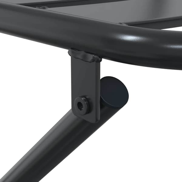 vidaXL Trädgårds Bistro Set 3 pcs Antracit Stål