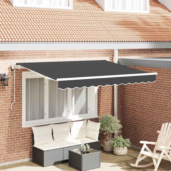 vidaXL Innvendbar Markise Antrasitt 250 x 200 cm stoff