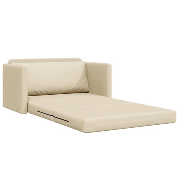 vidaXL Soffsäng 110cm Kräm tyg