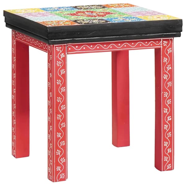 vidaXL Avlastningsbord 2 pcs Flerfarget