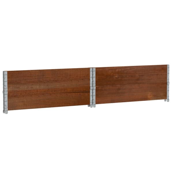 vidaXL Plantekasse brun 100x100 cm heltre furu