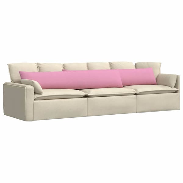 vidaXL Soffkuddar 2 st Rosa 200 x 40 cm tyg