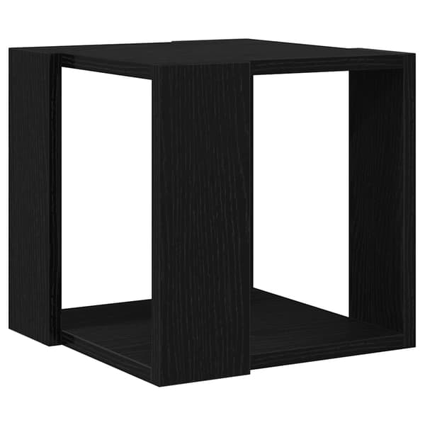 vidaXL Kaffebord Svart Eik 32 x 32 x 30 cm Konstruert tre