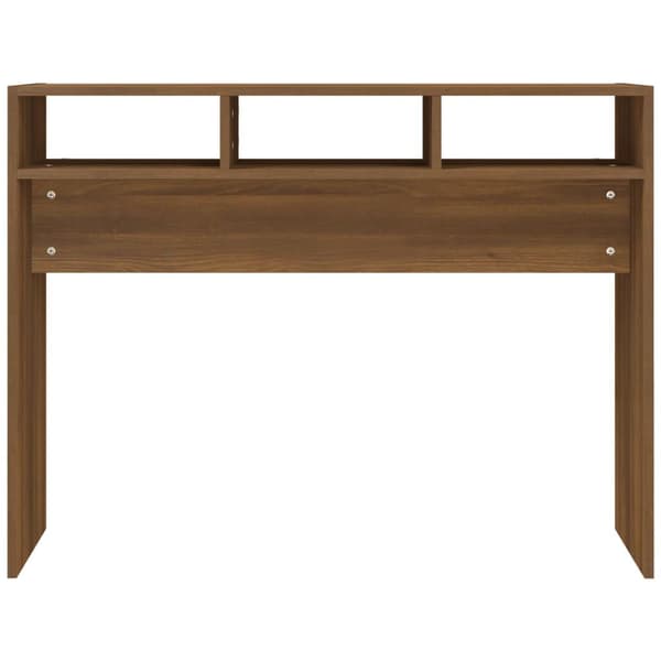 vidaXL Konsollbord brun eik 105x30x80 cm konstruert tre
