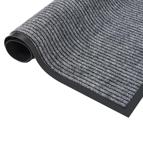 vidaXL Dørmatte stripet grå 60x80 cm