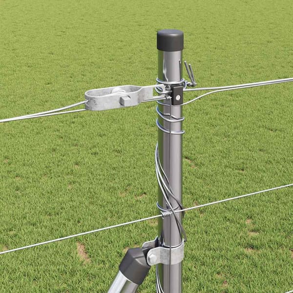 vidaXL Stängselstolpe Galvaniserad 25 x 1,4 m Stål