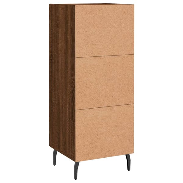 vidaXL Skjenk brun eik 34,5x34x90 cm konstruert tre