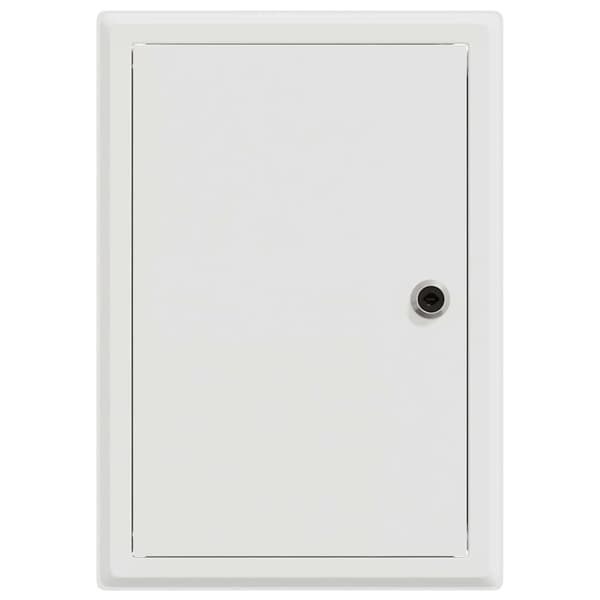 vidaXL Åtkomstpanel Vit 33 x 23 x 3 cm Stål
