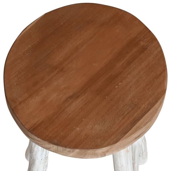 vidaXL Barstol massiv teak