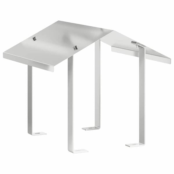 vidaXL Pipehette sølv 40 x 40 x 37,5 cm Rustfritt Stål
