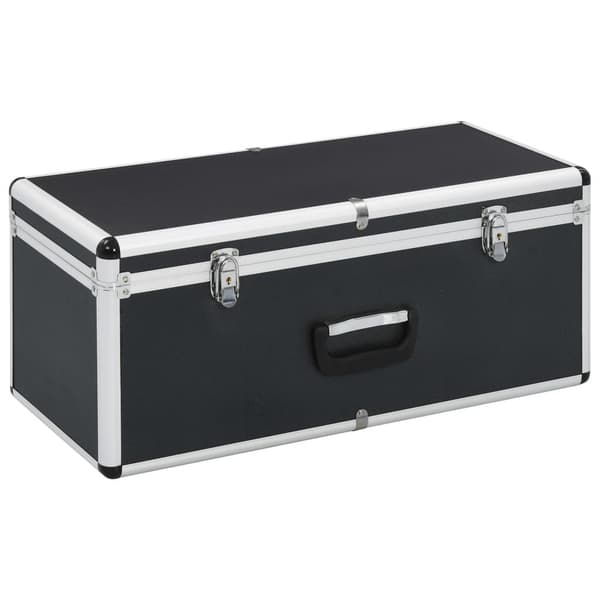 vidaXL Förvaringsväskor 2 st svart aluminium