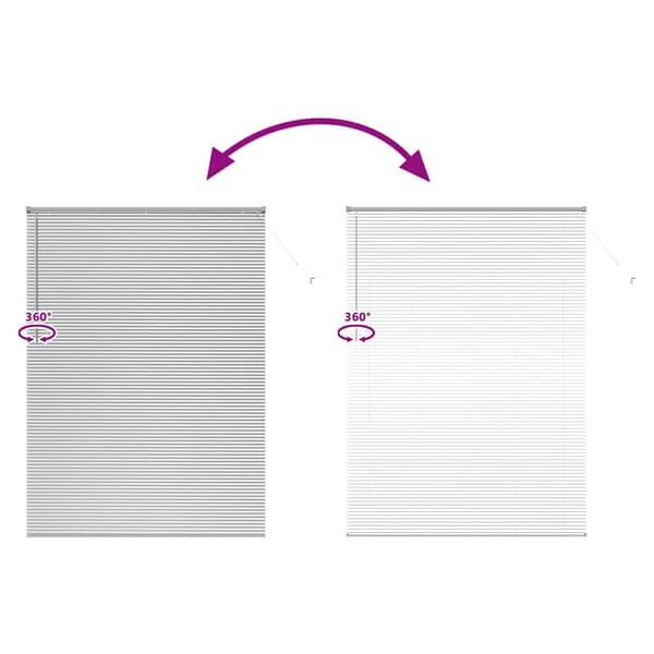 vidaXL Persienner Silver 220 x 155 cm Aluminium